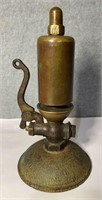 Antique brass steam whistle