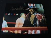 CARL WEATHERS SIGNED 8X10 PHOTO HERITAGE COA