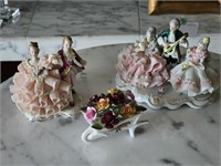 Dresden & Royal Albert Fine Porcelain Figures