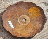 Rusty Tractor Field Disk 19" Scalloped Edge Many