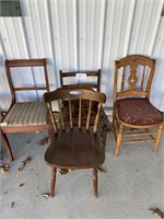 4 VINTAGE CHAIRS