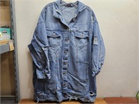 HIGHWAY Blue Jean Jacket Sz 3X