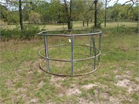 Galvanized hay ring