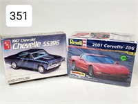 '67 Chevelle SS 396 & '2001 Corvette Model Kits