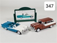 1955 Pontiac Safari Wagon & Olds Starfire Die Cast