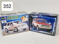 '81 Ford Bronco & Cadillac Escalade Model Kits