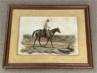 Chuck DeHaan Western Oil Painting of Cowboy
