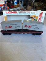 Lionel L & N flat car with vans 6-9222