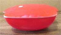 Pyrex Red Covered Casserole