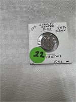 1852 Liberty Seated Dime 90% Silver 13 Stars