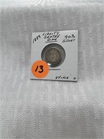 1889 Liberty Seated Dime 90% Silver Very Fine