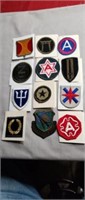 12 Military patches