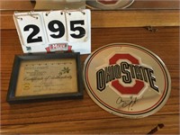 Aaron Craft signed metal sign, Archie Griffin