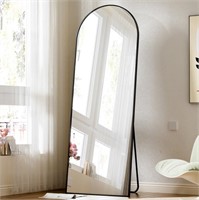 SE6039 Arched Full Length Mirror,Black, 58"x18"