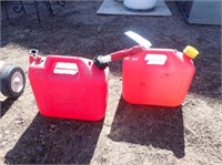 (2) 2 1/2 Gal. Poly Gas Cans