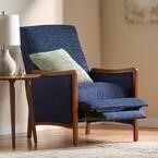 Mokena Navy Blue and Walnut Fabric