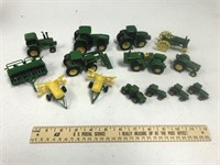 Assorted Ertl John Deere 1/64 Scale Tractors