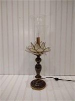 Brass Lamp w/ Glass Shade