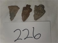 3 Small Arrowheads