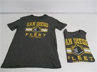 Lot Of (2) San Diego Fleet Football Youth Large