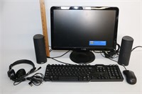 Dell Monitor, Speakers, Keyboard, Mouse & Headset