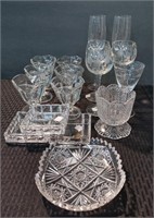 Clear Glass Lot-Candy Dishes, Misc.