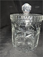 7 “ LEADED CRYSTAL BISCUIT JAR