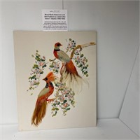 Signed Glenn Bastian Multi Media Birds/Watercolor