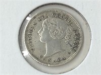 1885 (vf30) Canadian Silver 10 Cent
