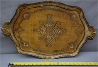 23P: Traditional Florentine vintage tray,