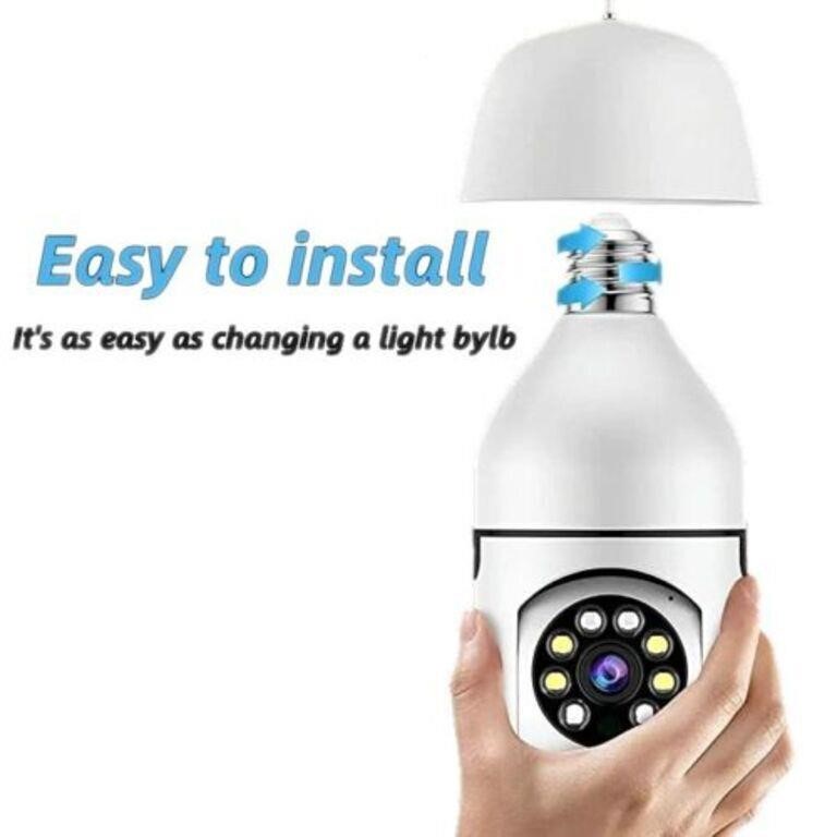 360° 1080P IP E27 Light Bulb Camera Wi-Fi IR Night