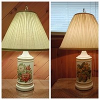 Floral Ceramic Lamps