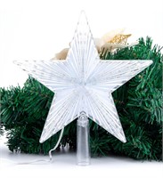 ($30) Christmas Tree Topper Star Warm White