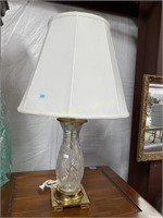 Glass & Brass Table Lamp