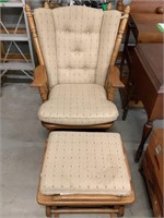 Rocking Chair and Foot Stool
