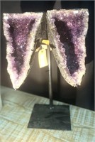 AMETHYST BUTTERFLY WINGS ON STAND