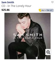 Sam Smith. CD - In The Lonely Hour

Disc