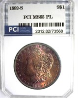 1882-S Morgan PCI MS65 PL Gorgeous Color