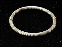 .925 Silver Cable Cuff Bracelet