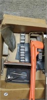 Large wrench, sockets, other tools
**IN BASEMENT