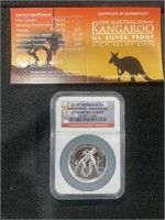 2010 AUSTRALIAN KANGAROO 1OZ SILVER PROOF COIN