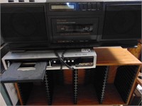Garrard Radio, CD Player Magnavox and holder