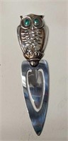 Vintage Gorham Sterling Silver Owl Bookmark UJC