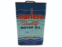 MARLENE QUALITY MOTOR OIL 8 QUART CAN