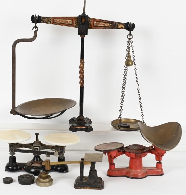 4- ANTIQUE SCALES