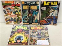 5 DC Batman 1966-1975 Comics