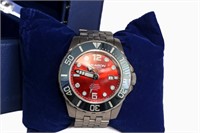 Aragon Automatic Black Bezel and Red Dial