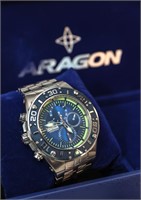 Aragon Enforcer 7750 - 52mm Swiss Valjoux Blue -