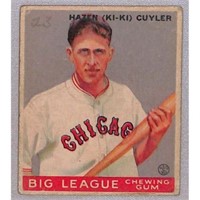 1933 Goudey Kiki Cuyler Vg Ex Pencil Mark