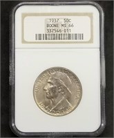 1937 Daniel Boone Silver Half Dollar NGC MS66